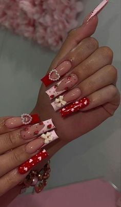 Nagel Tips, Easy Nails, Unique Acrylic Nails, Square Acrylic Nails, Stick On Nails