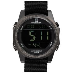 The Division Digital watch features a rugged stainless steel case (44mm) with a tonal IP coating and mineral crystal face. Four buttons give you control of the light, modes and feature start/stop/reset. The watch features day/date displays with 12 or 24 hour time and dual time zones. An EL backlight, chronograph, timers (2) and alarms (4) provide additional functionality. Water resistant to 100M/330FT/10ATM. Removable 22mm webbing band. Imported. Rugged Watches, Jewelry Box Plans, Timepiece Design, Ems Bag, Mens Designer Watches, Range Bag, Tactical Shoes, Army Watches, Slip Resistant Shoes