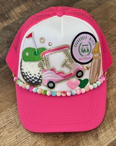 Customized trucker hats for your next event or even a gift for someone else. Inquire to create your own crowned creation. Customizable Trucker Hat With Visor, Baseball Trucker Hat Ideas, Trucker Hat Ideas, Diy Trucker Hat, Womens Trucker Hat, Hat Chain, Granite City, Women Trucker, Custom Trucker Hats