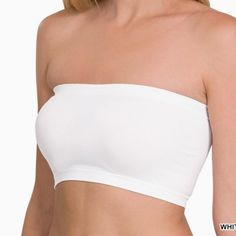 Brand New!!| Seamless Buttery Soft Hugs Your Body For A Flattering Look. Perfect For Layering Or Wearing By Itself Size: One Size Material: 92% Nylon & 8% Spandex Imported White Bandeau Top With Built-in Bra, White Stretch Tube Top Bra Friendly, White Strapless Bra Friendly Tops, White Strapless Top Bra Friendly, White Strapless Bra-friendly Tops, White Bandeau, Bandeaus, Hug You, Women's Intimates