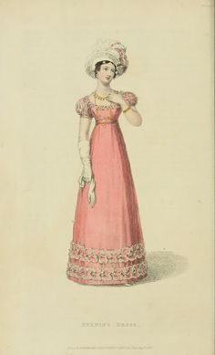 EKDuncan - My Fanciful Muse: Regency Era Fashions - Ackermann's Repository 1823 Regency Women, 1810s Fashion, Regency Era Fashion, Romantic Era, Era Fashion, Regency Period