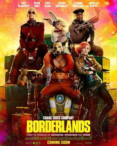 the poster for borderlands starring actors from left to right