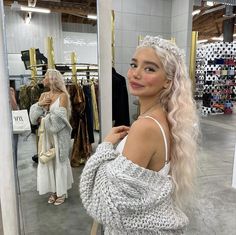 Sabrina Zada, Princess Sab Zada, White Blonde, Long Blonde, Hair Inspo Color, Dream Hair, Just Girl Things, Pretty Hairstyles, Pink Hair