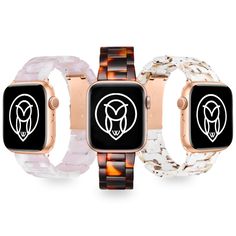 Bundle Description:3 x Perla Ceramic Band- 1 x Perla Spring Marble   (Rose Gold Hardware)- 1 x Perla Rose Quartz      (Rose Gold Hardware)- 1 x Perla Firestone            (Rose Gold Hardware)1 x Link Adjustment ToolGrab our most popular Perla ba... Adjustable White Apple Watch Band, Apple Watch Sizes, Bracelet Apple Watch, Apple Watch Models, Apple Watch Series 1, Rose Gold Hardware, New Bands, Metal Pins, Apple Watch Strap