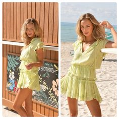 Great Condition Sz Small Honeydew, Green Yellow, Angeles, Mini Dress, Womens Dresses, Yellow, Green, Women Shopping, Dresses