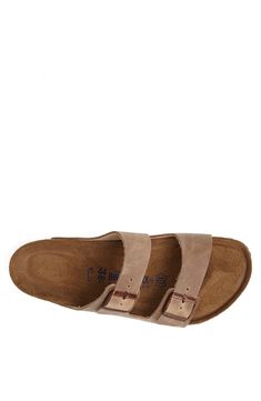 An iconic sandal is set on a softer-than-ever, shock-absorbing footbed with an extra layer of plush foam cushioning that mimics the shape of the foot. Style Name:Birkenstock Arizona Soft Slide Sandal (Men). Style Number: 631034. Men Birkenstock, Birkenstock Arizona, Mens Sandals, The Shape, Slide Sandals, Birkenstock, Arizona, Adjustable Straps, Leather Upper