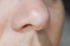 ENTIRE STORE ON SALE NOW! Receive 20% off your entire order when you buy 3 or more items. Discount automatically applied at checkout. ☆º `*.¸NO PIERCING REQUIRED! º ☆ - HANDMADE TO ORDER.*' º ☆ Try a faux piercing to see what it looks like on you before getting the real thing OR skip the pain & permanence by simply making Curly Cuffs a permanent part of your look. Faux body piercings allow you to achieve more looks by wearing them in different places each time you style them, or keep them in Peekaboo Septum Ring, Tiny Septum Ring, Dainty Septum Ring, Features Reference, Fake Septum Ring, Nasal Septum, Fake Nose Ring, Septum Hoop, Faux Piercing