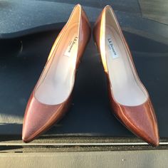 L.K. Bennett London Classic Pointy Pump In Copper (Euro 38.5) These Are Just Too Big For Me But Were Recently Purchased At Nordstrom Rack (See Tags) For $109.97 From The Original Price Of $350 Because Of The Marks That They Have Throughout, As Photographed. They Are So Breathtaking And Never Worn So I Hope Someone Gets Good Use Out Of Them! Bxb Lk Bennett Shoes, Pointy Pumps, Lk Bennett, Copper Color, Red Brown, Shoes Women Heels, Nordstrom Rack, Shoes Heels, Nordstrom