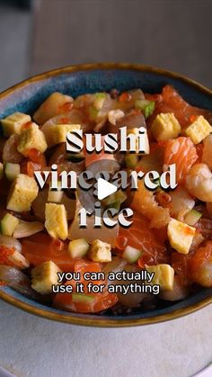 Lennard Yeong on Instagram: "Here's how you can spice up your rice with a basic vinegar sushi rice seasoning! 

Simply cook your @naturel.living Organic Gaba and Riceberry rice with 5-10% less water than the indicated amount on the packaging 

Vinegar mix:
1/4 cup rice vinegar 
3 teaspoons sugar
1 teaspoon salt 
3x3 inch piece of kombu(optional)
- dissolve the sugar and salt into the vinegar. Leave the kombu in the vinegar to infuse for 2 hours or up to overnight, if using 
- ⁠drizzle the liquid over the rice in batches, cutting the vinegar to mix it in. Season to taste!" Sushi Rice Seasoning, Rice Seasoning, Seasoned Rice, Sushi Rice, Rice Vinegar, Japanese Food, Vinegar, Spice Things Up