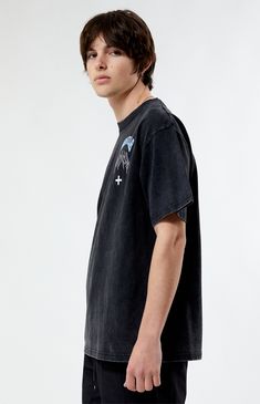 PacSun Exclusive! Step into the scene in style with the Nightlab XX T-Shirt. This tee boasts a classic crew neckline and short sleeves for easy comfort. With a vintage wash for a worn-in feel, it offers a relaxed regular fit. The branding on the left chest and back adds a touch of edge, making it a standout piece.


	Crew neckline
	Short sleeves
	Standard fit
	Left chest & back graphics
	Vintage wash
	100% Cotton
	Machine washable
	Model is wearing size medium
	Model Measurements: 6'1 Height Urban Washed Black Short Sleeve T-shirt, Acid Wash T-shirt For Streetwear, Acid Wash Crew Neck T-shirt For Streetwear, Washed Black Grunge Crew Neck T-shirt, Washed Black Crew Neck T-shirt In Grunge Style, Washed Black Grunge T-shirt With Crew Neck, Black Washed Graphic Tee T-shirt, Urban Washed Crew Neck T-shirt, Black Washed Graphic Tee