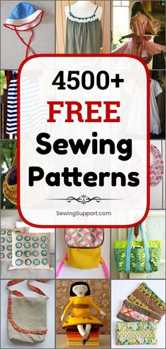 5000+ FREE Sewing Patterns {The Ultimate Collection} Beginner Sewing Projects, Fat Quarter Projects, Free Sewing Patterns, Beginner Sewing, Beginner Sewing Projects Easy, Leftover Fabric, Sewing Projects For Beginners, Sewing Skills, Love Sewing