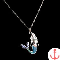 Enhance your nautical charm with the Silver Mermaid Necklace Embrace the enchanting allure of the sea with our stunning Silver Mermaid Necklace. As passionate lovers of the ocean, we have crafted this exquisite piece to capture the whimsical spirit of mermaids. Whether you are looking for a statement accessory or a meaningful gift for a fellow sea enthusiast, our Mermaid Necklace is the perfect choice. Our Mermaid Necklace collection showcases captivating designs inspired by the allure of the me Mermaid Charm Necklace With Lobster Clasp For Gift, Handmade Mermaid-shaped Ocean-inspired Necklaces, Enchantment Of The Seas, Mood Necklace, Crystal Mermaid, Silver Mermaid, Elegant Girl, Necklace Collection, Mermaid Necklace