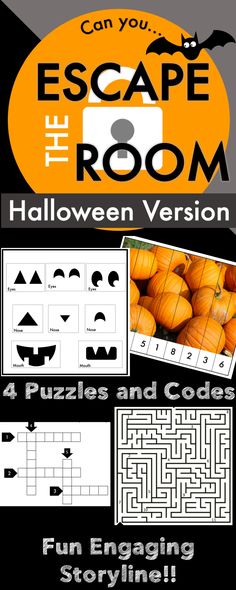 the escape room halloween version puzzles and code fun engaging storytime game for kids