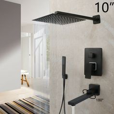 a shower head with the number 10 on it