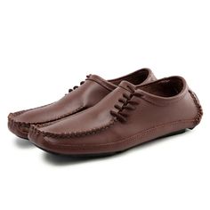 • Season: Spring/Autumn• Upper Material: Split Leather• Outsole Material: Rubber• Closure Type: Slip-On• Fit: Fits true to size, take your normal size• Pattern Type: Solid• Feature: Breathable• Feature: Massage• Insole Material: Rubber• Lining-Genuine Leather Type: Pig-Skin• Width Options: D - Medium / C - Narrow• Ship Casual Slip-on Oxfords With Textured Sole, Business Casual Slip-on Oxfords, Casual Slip-on Oxfords With Flat Heel, Casual Slip-on Oxfords For Business, Casual Lace-up Loafers With Textured Sole, Casual Low-top Loafers For Business, Casual Low-top Business Loafers, Casual Lace-up Moccasins With Rubber Sole, Casual Lace-up Loafers For Business