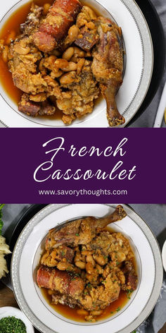 French Cassoulet Sunday Family Dinner Ideas, French Cassoulet, Homemade Dinner Recipes, Fresh Recipes, Creole Recipes, Lebanese Recipes, Homemade Dinner