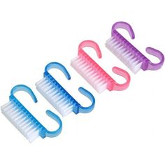 Cleaning Nail Brushes: Easy to grip for the handle. You can easily them on your bathroom hooks with the handle. Fingernail Designs, Hand Scrub, Nail Brush, Cleaning Dust, Scrub Brush, Nail Art Brushes, Clean Nails, Nail Brushes, Manicure Tools