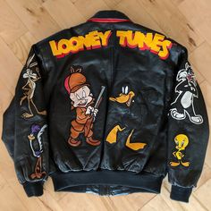 Looney Tunes Warner Brothers Leather Jacket Sylvester The Cat, Wile E Coyote, Stylish Hoodies, Tweety Bird, Warner Brothers, Stylish Jackets, Streetwear Fashion Women, Cool Jackets, Denim Jacket Women