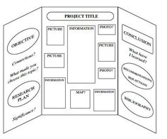 the project plan is shown in black and white, with three sections labeled on each side