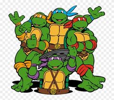 a group of teenaged turtles sitting on top of each other in front of the words raphaelo, lemonardo, raphaelo and raphaelo