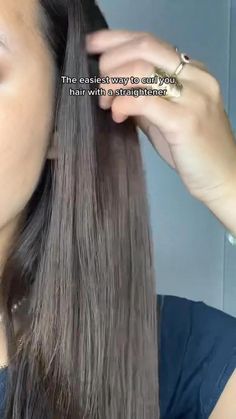 How To Curl Pin Straight Hair, How To Get Curls With A Flat Iron, How To Straighten Your Hair Perfectly Tutorials, Easy Ways To Curl Hair With Straightener, Easiest Way To Curl Hair, Straight Hair With Curls At The End, Straight Hair Hacks, How To Straighten Your Hair Perfectly, Cute Hair Styles For Straight Hair