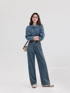 Denim Smart Casual, Smart Casual Ootd, Korean Fashion Cute, Ootd Korean, Skz Code, Casual Ootd, Winter Outfit Ideas, Island 2