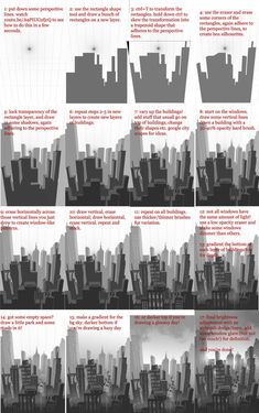 an info sheet shows how to use the cityscape as a background for this project