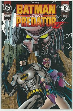 batman and the predator comic book cover