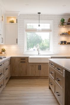 the kitchen is clean and ready for us to use in its new owner's home