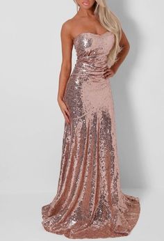 Rose gold prom dress looks B2B Fashion Rose gold prom dress, Rose Rose Gold Formal Dress, Rose Gold Wedding Dress, Rose Gold Prom Dress, Gold Wedding Gowns, Neon Prom Dresses, Gold Formal Dress, Sequin Ball Gown, Fishtail Maxi Dress, Rose Gold Dress