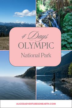 the olympic national park with text overlay