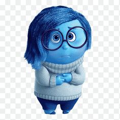 the smurfs character is wearing glasses and a sweater