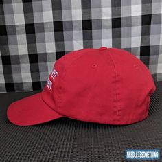 "◄ DESCRIPTION ► Maybe we can give Kanye a hand and show our support with this \"Make Kanye Great Again\" embroidered Red 100% cotton hat! Let the people around know that you want to see the rap superstar shine again. Let's make him great again everyone! ★ See for yourself how we maintain a 5-Star Rating on all Sales Channels and Social Media. ★ - What sets us apart from the competition? Our attention to detail. Also, we use only the highest quality thread and equipment intended for all your fas Red Cotton Trucker Hat With Flat Brim, Embroidered Cotton Baseball Cap, Embroidered Cotton Fitted Baseball Cap, Red Cotton Flat Brim Trucker Hat, Red Cotton Hats With Curved Bill, Red Cotton Snapback Hat With Flat Brim, Red Cotton Hat With Curved Bill, Embroidered Cotton Fitted Hat With Curved Bill, Embroidered Cotton Fitted Hat With Curved Brim