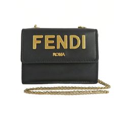 Brand Fendi Type Accessories Box, storage bag, paper card chain Material Carfeller Color Black x gold Condition rank B Size (About) W 9.5cm×H 7.0cm×D 3.0cm ※ Please agree to some errors Three Fold, Chain Wallet, Accessories Box, Box Storage, Mini Wallet, Fold Wallet, Wallet Chain, Diaper Backpack, Black Logo