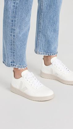 Veja V-10 Laceup Sneakers | SHOPBOP Zapatillas Veja, Veja V 10, Veja Shoes, Work Sneakers, Cute Sneakers, White Sneakers Women, Casual Sneakers Women, Womens Summer Shoes, Everyday Shoes