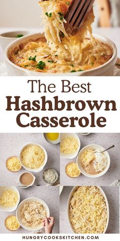 the best hashbrown casserole recipe with cheese and parmesan bread