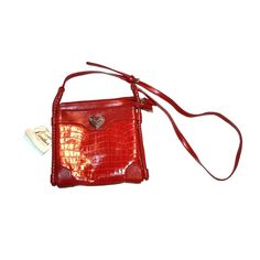 This Item Comes From A Smoke-Free Home. If You Are Unsatisfied For Any Reason, Please Contact Me Prior To Leaving Feedback. I Will Work With You If You Are Not Satisfied. Dw Valentine's Day Red Leather Shoulder Bag, Red Leather Shoulder Bag For Valentine's Day, Western Style Purse, Coat Ideas, Red Leather Coat, Nike Backpack, Burberry Shoulder Bag, Studded Clutch, Red Crossbody