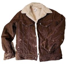 Levi's Shearling Sherpa Corduroy Mens Jacket Distressed Vintage 80's Usa Small Item Is As Pictured. Size: Us - Mens - Small Good Preowned Condition, As Pictured. Inventory: B-052 I Will Ship This Item Out Via Usps Mail With A Tracking Number For Confirmation I Ship Items Out Every Day So Expect A Quick Delivery! Please Feel Free To Ask Any Questions You May Have :) Brown Winter Denim Jacket For Streetwear, Winter Brown Denim Jacket For Streetwear, Brown Denim Jacket For Winter Streetwear, Vintage Corduroy Outerwear For Streetwear, Vintage Brown Denim Jacket For Winter, Rugged Winter Denim Jacket For Streetwear, Rugged Denim Jacket For Winter Streetwear, Winter Rugged Denim Jacket For Streetwear, Retro Corduroy Winter Outerwear