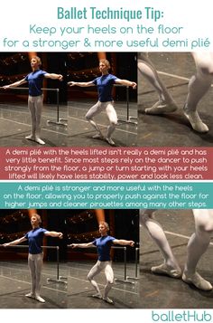 the instructions for how to use ballet shoes