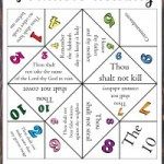 the ten commandments foldable activity for kids to learn how to use it in their homes