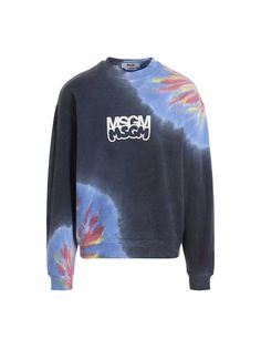 Tie-dye effect cotton sweatshirt with logo print by Burro Studio at the front and back, a crewneck, and long cuffed sleeves. Composition: 100% cotton Sporty Acid Wash Crew Neck Sweatshirt, Spring Crew Sweatshirt With Logo Print, Relaxed Fit Acid Wash Sweatshirt With Ribbed Cuffs, Acid Wash Sweatshirt With Ribbed Cuffs, Relaxed Fit, Multicolor Crew Neck Sweatshirt For Streetwear, Casual Multicolor Sweatshirt With Ribbed Cuffs, Acid Wash Relaxed Fit Crew Neck Sweatshirt, Crew Neck Cotton Sweatshirt With Logo Print, Cotton Sweatshirt With Logo Print