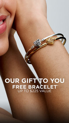 Spend $135 at Pandora and get a free limited edition sterling silver bangle.