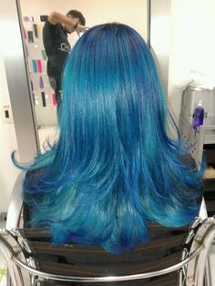 Blue Mlp Hair, Hair Dyes, Hair Diy, Hair Things, Quick Braided Hairstyles, Junior Year, Colored Hair, Dye My Hair