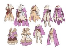 several different types of clothing and clothes for people to wear in the game, including one with