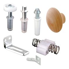 several different types of hardware and accessories on a white background