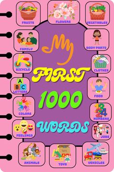 my first 1000 words book, first 1000 words,1000 first words,1000 word book, 1000 word book, first 1000 words in English Lets Get Started, Number Words, You Are Special, Make Mistakes, Welcome To The World, Making Mistakes, New Things, Im Happy, To The World