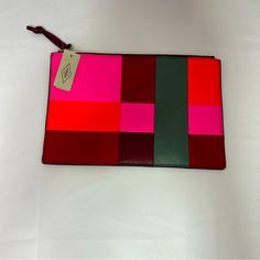 Fossil Wine Multi-Color Patchwork Leather & Suede Xl Zip Clutch Wallet Wristlet. Unused With Tags Vintage Look Multicolor Leather Rectangular Clutch, Multicolor Rectangular Leather Clutch, Multicolor Leather Pouch Wallet, Trendy Red Clutch With Zipper Closure, Red Trendy Wristlet For Everyday Use, Trendy Red Wristlet For Everyday Use, Red Rectangular Clutch With Zipper, Red Rectangular Clutch With Zipper Closure, Trendy Red Pouch Clutch