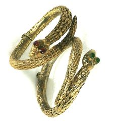 Rare Pair of Chanel Haute Couture Snake Bangles, Maison Goossens For Sale at 1stdibs Formal Gold Bangle, Unique Formal Gold Bangle, Unique Gold Bangle For Formal Occasions, Victorian Gold Bracelets For Party, Croquis Fashion, Chanel Haute Couture, Chanel Vintage, Hinged Bracelet, Vintage Chanel