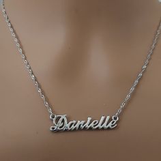 New W Tags Silver Plated 18"-20" 3" Extender Chain "Danielle" Measures A Little Over 1.5" Across Nice Diamond Cut Sparklely Twisted Rope Chain W A Lobster Claw Closure Initial Name, Rope Chain, Name Necklace, Diamond Cut, Lobster Claw, Womens Jewelry Necklace, Silver Plate, Diamond Cuts, Silver Plated