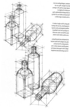 three bottles are shown with the same drawing